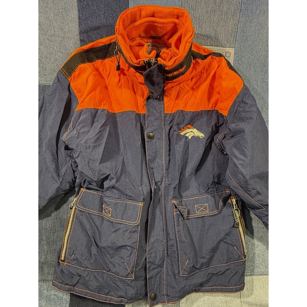Vintage Denver Broncos Champion Puffer Jacket NFL Football Mens XL